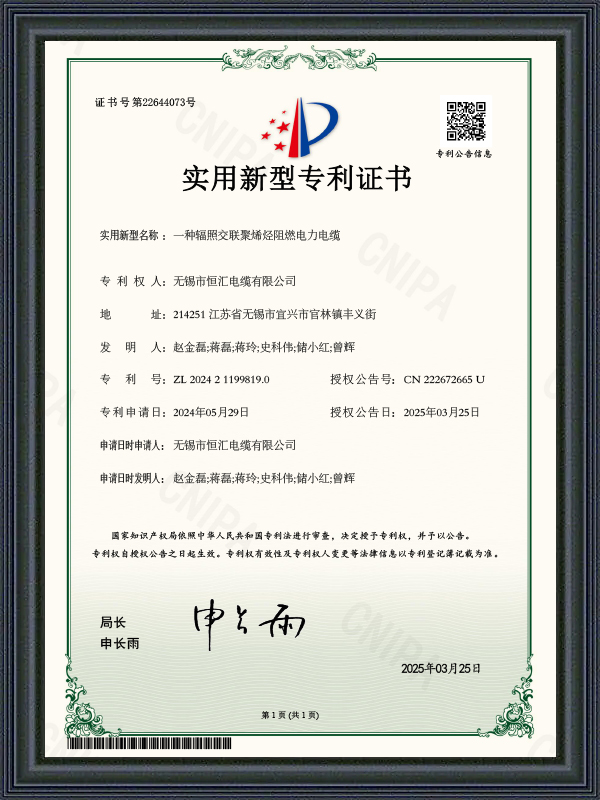 Sertifikat Paten Model Utilitas