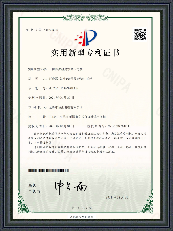 Sertifikat Paten Model Utilitas