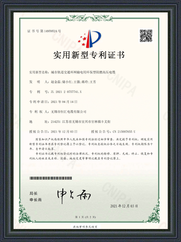 Sertifikat Paten Model Utilitas